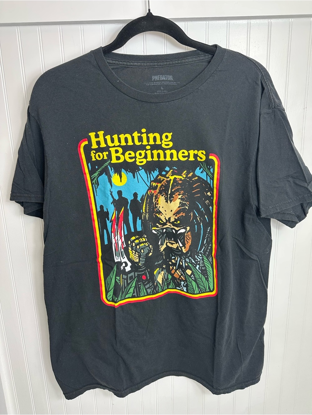 PREDATOR 'Hunting for Beginners' Black Graphic T-Shirt